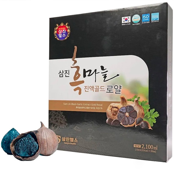 Samjin Tea Nước tỏi đen Samjin Gold Royal Hàn Quốc hộp 30 gói x 70ml – Đạt Food