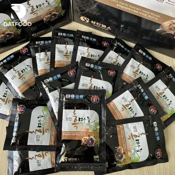 Samjin Tea Nước tỏi đen Samjin Gold Royal Hàn Quốc hộp 30 gói x 70ml – Đạt Food