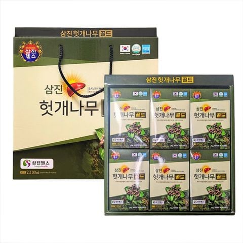 Nước uống giải độc gan Samjin Hovenia Dulcis Gold hộp 30 gói x 70ml