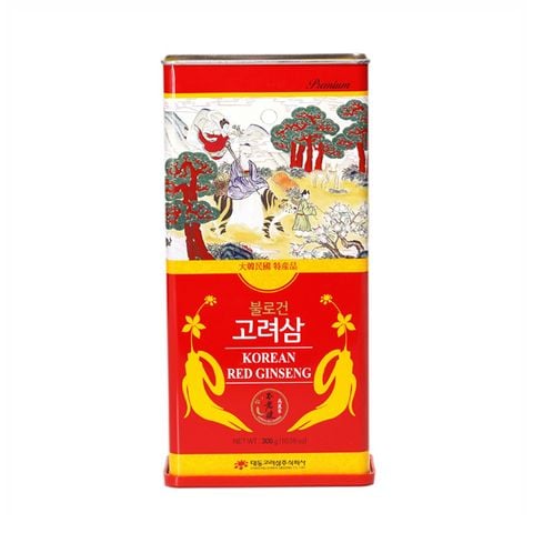 Sâm củ khô hộp thiếc Daedong Premium Hàn Quốc
