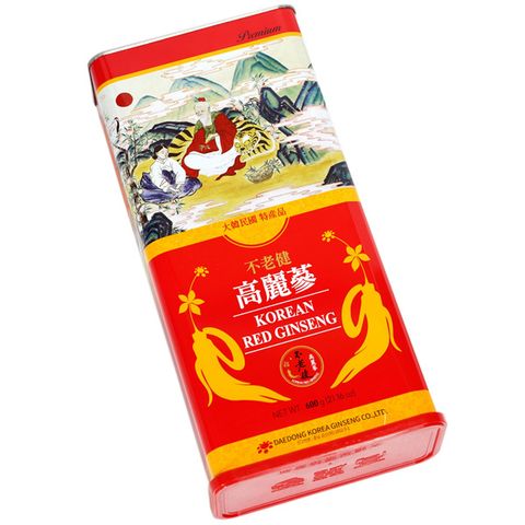 Sâm củ khô hộp thiếc Daedong Premium Hàn Quốc