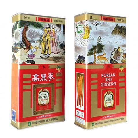 Sâm củ khô hộp thiếc KGS Punggi Hàn Quốc