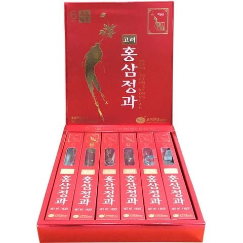 Sâm củ tẩm mật ong KGS Hàn Quốc hộp 300g (6 củ x 50g)