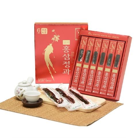 Sâm củ tẩm mật ong KGS Hàn Quốc hộp 6 củ 300g