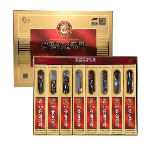 Sâm củ tẩm mật ong Pocheon Hàn Quốc hộp 300g (8 củ x 37,5g)