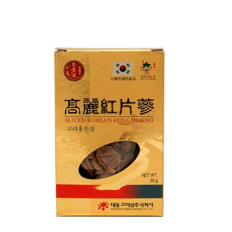 Sâm khô thái lát Daedong Hàn Quốc hộp 200g 10 gói