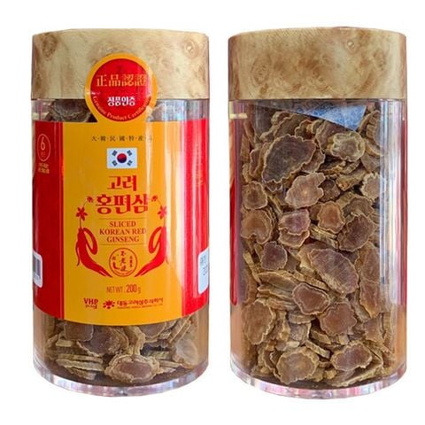 Sâm khô thái lát Daedong Hàn Quốc hũ 200g