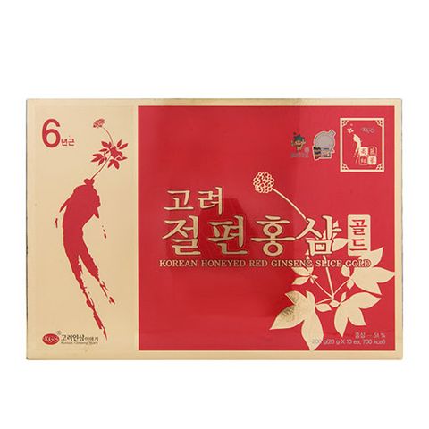 Sâm lát tẩm mật ong KGS Hàn Quốc hộp 10 gói x 20g