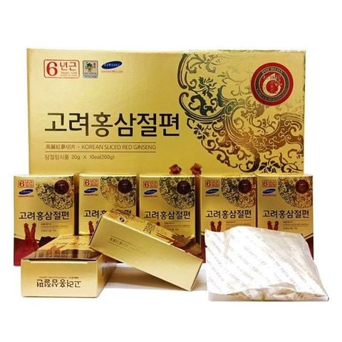 Sâm lát tẩm mật ong Pocheon hộp 200g (10 gói x 20g)
