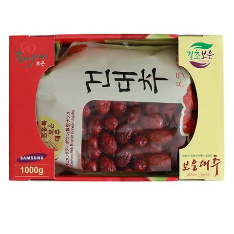 Táo đỏ sấy khô Samsung Boeun Jujube Hàn Quốc hộp 1kg