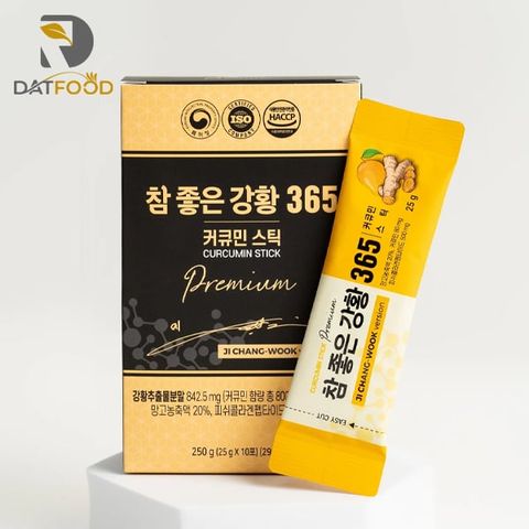 Thạch nghệ Nano 365 Co.llagen Curcumin Premium Hàn Quốc hộp 30 stick x 25g