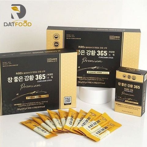 Thạch nghệ Nano 365 Co.llagen Curcumin Premium Hàn Quốc hộp 30 stick x 25g