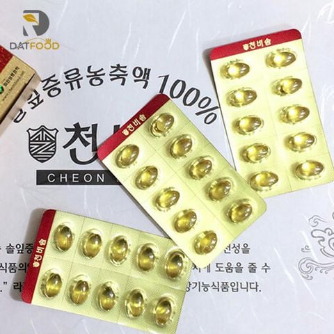 Tinh dầu thông đỏ Cheon Bi Sol Hàn Quốc hộp 180 viên