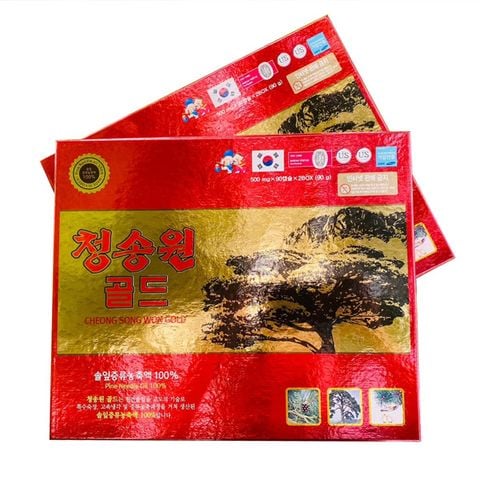 Tinh dầu thông đỏ Cheong Song Won Gold Hàn Quốc hộp 180 Viên