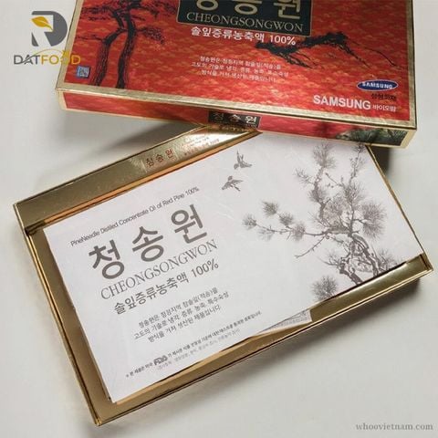 Tinh dầu thông đỏ Cheong Song Won Hàn Quốc hộp xanh 180 viên
