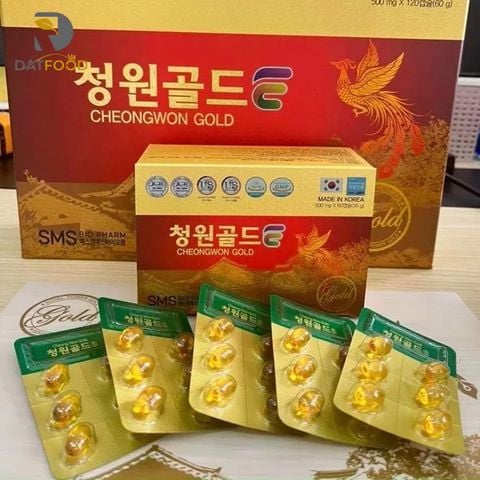 Tinh dầu thông đỏ chính phủ Cheongwon Gold Hàn Quốc hộp 120 viên