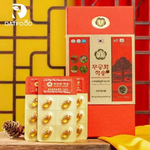 Tinh dầu thông đỏ Chính Phủ Hàn Quốc Mugunghwa Jeoksong 180 Viên
