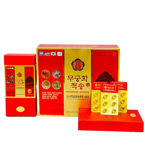 Tinh dầu thông đỏ Chính Phủ Hàn Quốc Mugunghwa Jeoksong 180 Viên
