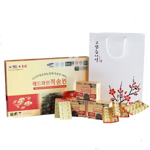 Tinh dầu thông đỏ Chính Phủ Hàn Quốc Red Pine Jeok Song Won hộp 180 viên