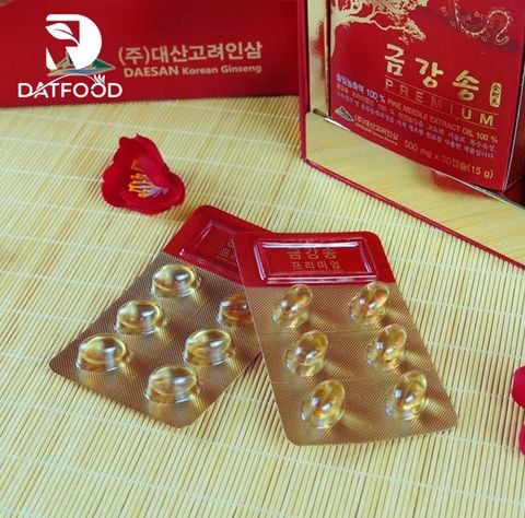 Tinh dầu thông đỏ Daesan Hàn Quốc hộp 180 viên