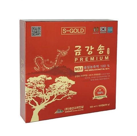 Tinh dầu thông đỏ Daesan Hàn Quốc hộp 180 viên
