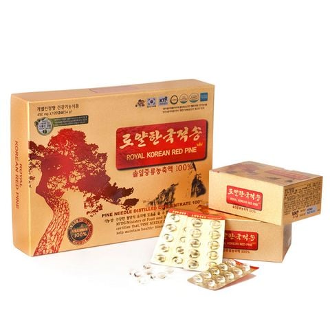 Tinh dầu thông đỏ Hoàng Gia Royal Korean Hàn Quốc 120 viên