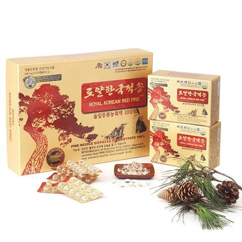 Tinh dầu thông đỏ Hoàng Gia Royal Korean Hàn Quốc 120 viên