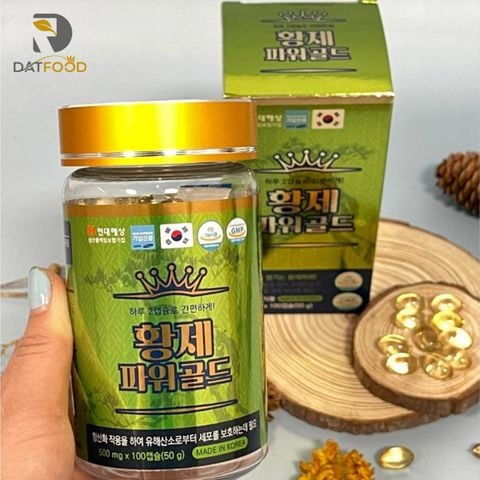 Tinh dầu thông đỏ Hwangje Power Gold Hàn Quốc hộp 100 viên