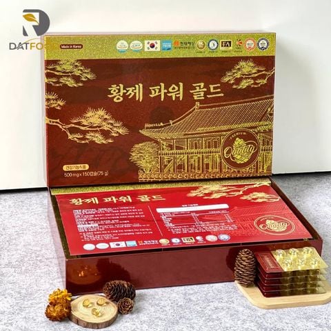 Tinh dầu thông đỏ Hwangje Power Gold Hàn Quốc hộp 150 viên