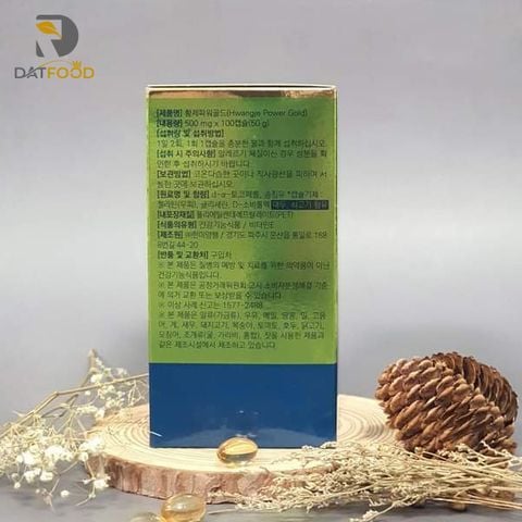 Tinh dầu thông đỏ Hwangje Power Gold Hàn Quốc hộp 100 viên