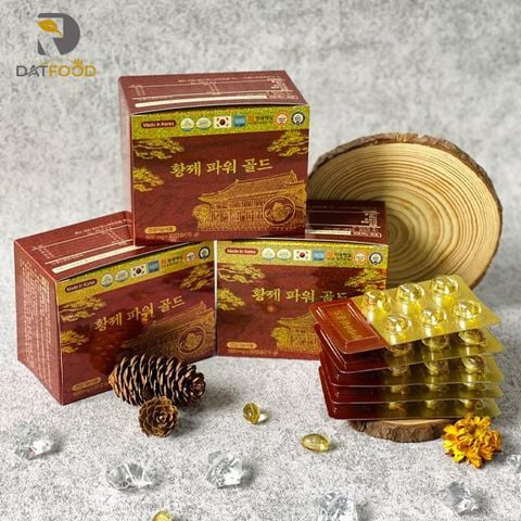 Tinh dầu thông đỏ Hwangje Power Gold Hàn Quốc hộp 150 viên