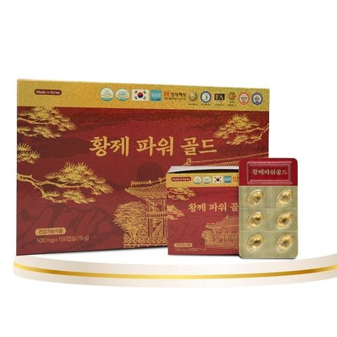 Tinh dầu thông đỏ Hwangje Power Gold Hàn Quốc hộp 150 viên