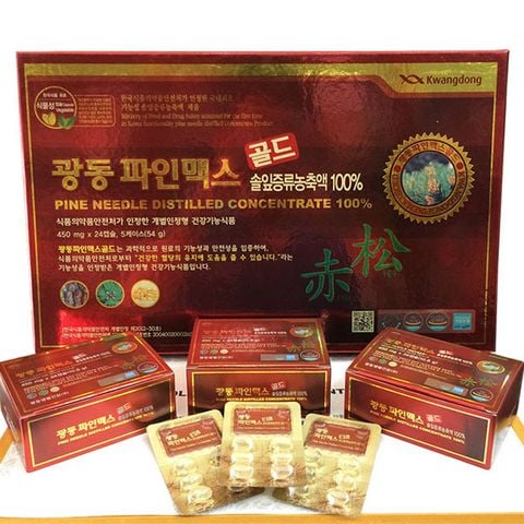 Tinh dầu thông đỏ Kwangdong Hàn Quốc hộp 120 viên