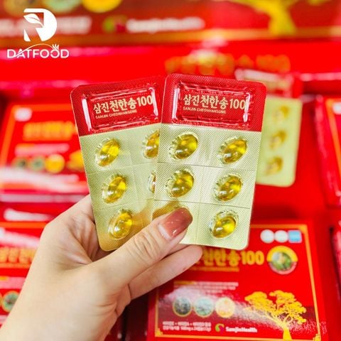 Tinh dầu thông đỏ Samjin Cheonhansong Hàn Quốc hộp 120 Viên