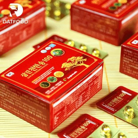 Tinh dầu thông đỏ Samjin Cheonhansong Hàn Quốc hộp 120 Viên