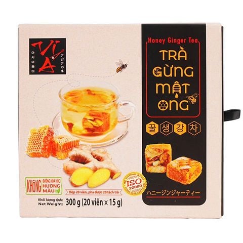 Trà gừng mật ong Vị Á hộp 20 viên