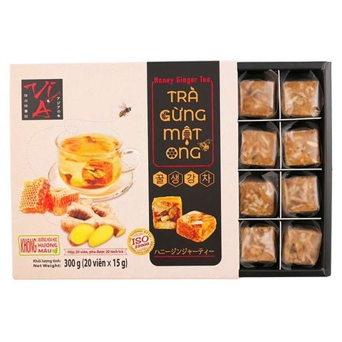 Trà gừng mật ong Vị Á hộp 20 viên