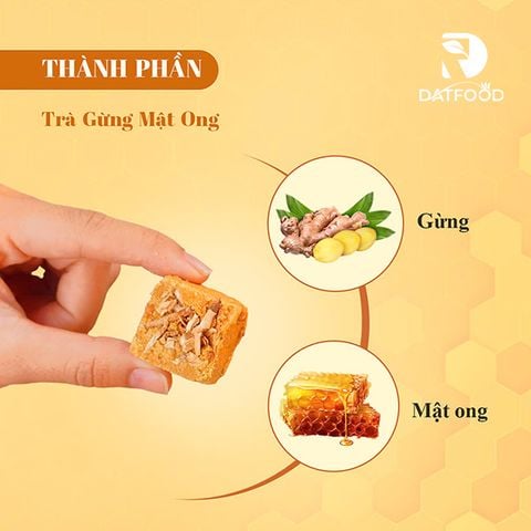 Trà gừng mật ong Vị Á hộp 20 viên
