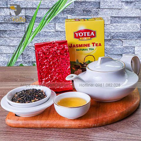 Trà xanh hoa lài cao cấp Yotea gói 100g - Trà Việt thiên nhiên