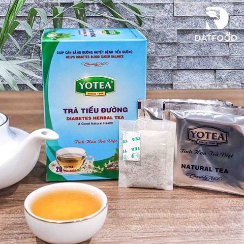 Trà tiểu đường Yotea dây thìa canh và nụ vối hộp 40g (20 túi trà x 2g)