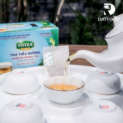 Trà tiểu đ.ường Yotea dây thìa canh và nụ vối hộp 40g (20 túi trà x 2g)