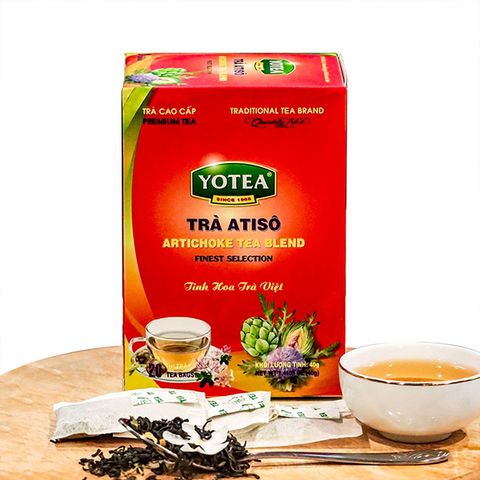 Trà túi lọc Atiso Yotea hộp 40g (20 túi trà x 2g)