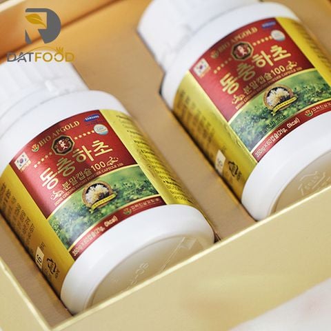Viên đông trùng hạ thảo Bio Apgold Hàn Quốc hộp 2 lọ x 60 viên