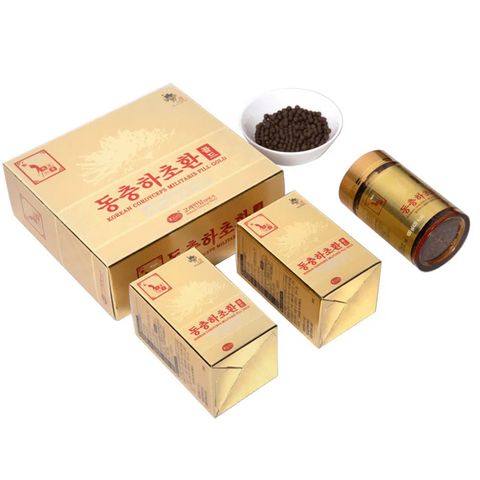 Viên đông trùng hạ thảo KGS Hàn Quốc hộp 2 lọ x 100g