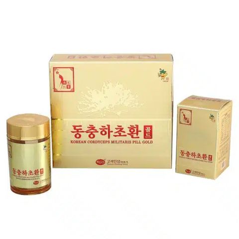 Viên đông trùng hạ thảo KGS Hàn Quốc hộp 2 lọ x 100g
