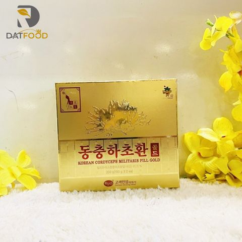 Viên đông trùng hạ thảo KGS Hàn Quốc hộp 2 lọ x 100g