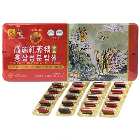 Viên hồng sâm nhung hươu linh chi KGS Hàn Quốc hộp 120 viên x 99,6g