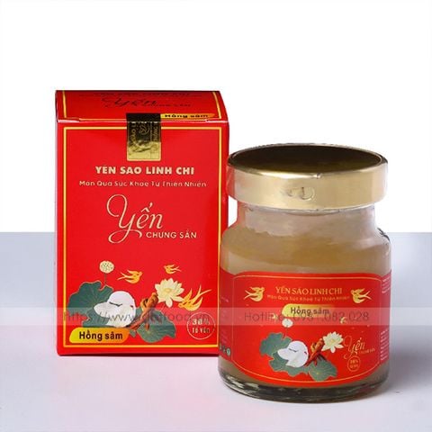 Yến Sào Linh Chi hũ chưng Hồng Sâm