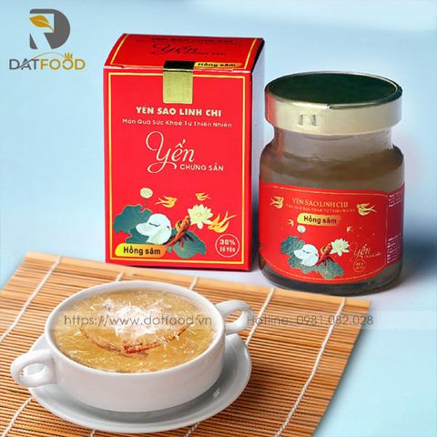 Yến Sào Linh Chi hũ chưng Hồng Sâm