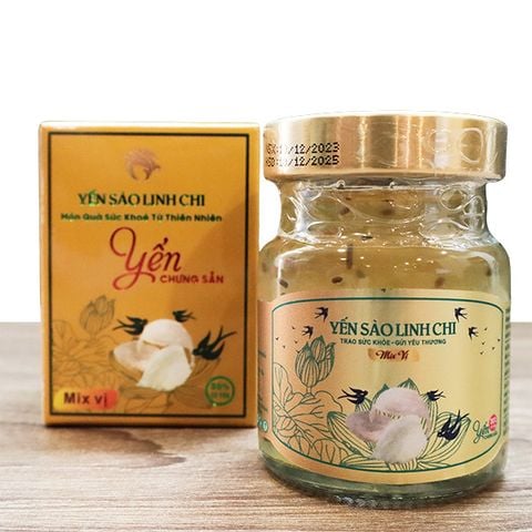 Yến Sào Linh Chi chưng sẵn mix vị hộp 1 hũ 70ml